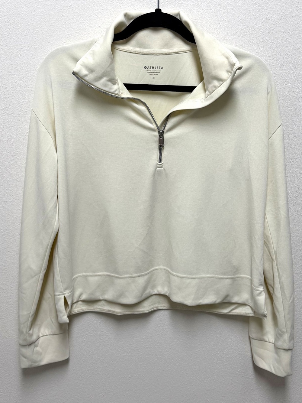 Athleta Buttercream Half-Zip Cowl Pullover